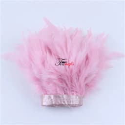 Fluffy Marabou Turkey Feathers Trims DIY Needlework Plumes On Ribbon Wedding Dress Accessories Decorative Feathers For Crafts