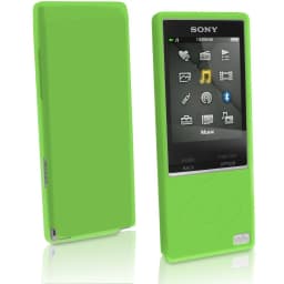 Rubber Gel Silicone Cover Case for Sony Walkman NWZ A15 A17 A25 A27 Protective Case with Protector Film Strap