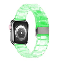 Strap for Apple Watch 6 band 44mm 40mm iWatch band 42mm 38mm Transparent Resin Belt Bracelet Apple watch series 3 4 5 se 6 band