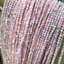 Faceted Natural 2 3 mm Stone Bead Zircon Rose Quartzs Amethysts Rubys Agates Seed Beads for Jewelry Making Beadwork DIY Supplies