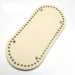 25x12cm Bag Bottom Oval Leather Bottoms with Holes Bag Accessories Handmade PU DIY Part for Handbag Crossbody Messenger Bags
