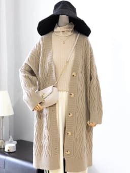 Autumn winter new fund restores ancient ways day department languid is lazy add thick loose all match long paragraph outside tak