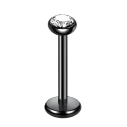 1PC Steel Gem Labret Piercings 16G Lip Ring Crystal Lip Helix Piercing Tragus Earring CZ Cartilage Stud Body Piercings Jewelry