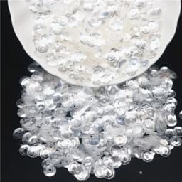 3mm 4mm 5mm 6mm Transparent Crystal Sequin Cup Flat Round PVC Loose Sequins for Diy Handmade Sewing Accessories 10g