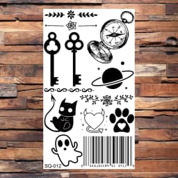 Badge Pirate Temporary Tattoos For Men Adults Realistic Infinite Pirate Ship Lighthouse Fake Tattoo Sticker Body Arm Tatoos DIY