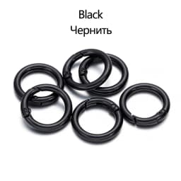 5pcs/lot Key Ring Lobster Clasp Key Hook Round Clasps Detachable Keyring Dog Chain Buckles For DIY Jewelry Making Accessories
