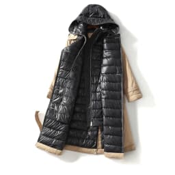 2025 High Quality Trench Jacket Winter Women's Hooded White Duck Down Jacket Thick Warm Long Down Parka Windbreak Coat With Belt
