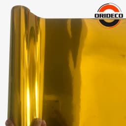 10/20/30/40/50*152CM High Stretchable Orange Chrome Air Bubble Free Mirror Vinyl Wrap Film Sticker Emblem Car Bike Motor Cover
