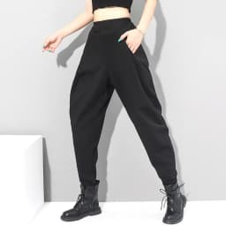 Black High Waist Harem Pants Women New Plus Size Loose Casual All Match Vintage Trousers 2026 Spring Autumn Fashion Streetwear