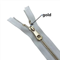 35/45/55/65/75/85cm 5# Colorful High Quality Open-end Auto Lock Gold Metal Zipper DIY Handcraft For Clothing Pocket Garment Shoe