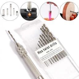 Mini Hand Drill Precision Resin Molds Tool With 10pc Twist Drill Bits For Resin Plastic Wood Keychain Pendant Jewelry Making