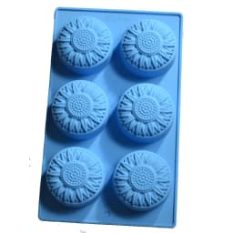 6 Cavity Silicone molds Flower Soap Mold DIY Handmade Soap Mold Handmade Chocolate Biscuit Cake Decoration for Baking Mold Craft