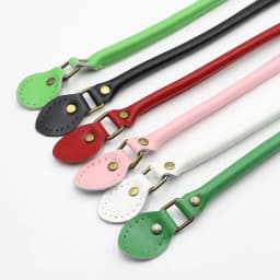 2pcs/lot 50cm Genuine Leather Bag Strap DIY Handmade Handles for Crossbody Replacement Shoulder Handbag Wallet Handle