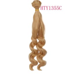 Russian Handmade Doll Hair 25 cm High Temperature Curly Hair for 1/3 1/4 1/6 BJD DIY Curly Doll Wigs Tree