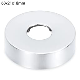 1Pcs Stainless Steel Water Pipe Wall Covers Self-Adhesive Shower Faucet Decorative Cover Chrome Finish Bathroom Accessories