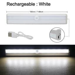 10LEDs Induction Light Motion Sensor Led Night Light USB Rechargeable or AAA battery Magnet Sensor Night Lamp for Wardrobe