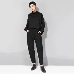 2026 Spring Autumn Black High Waist Harem Pants Women Fashion Elastic Waist Patchwork Loose Casual Ladies Trousers Streetwear