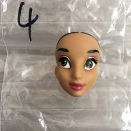 Lovely Princess Bald Head DIY Planting Long Soft Hair Doll Head Belle Snow white Baby Girl Favorite Princess Doll Part