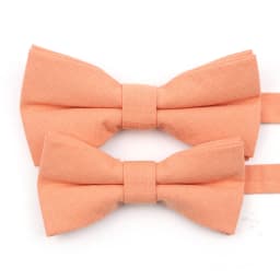Pink Orange Sage Green Solid Color Bowtie Set For Men Women Boy Girl Classic Cute Parent-Child Daily Wear Cravat Gift Accessory