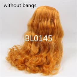 DBS blyth doll icy RBL scalp wigs orange hair straight hair short hair DIY anime wig for custom doll