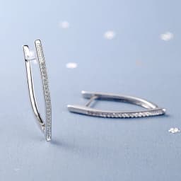 New Fashion Hyperbolic V-Shaped Triangle Drop Earrings For Women Crystal Golden/White Straight Piercing Earring Stud Accessories