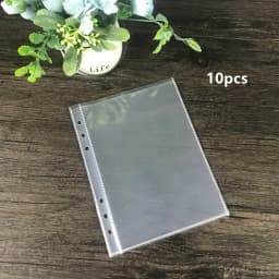 A6/A5 Pink Blue Purple Binder Notebook Cover & Photo Sticker Collect Book Diary Agenda Planner Paper School Stationery