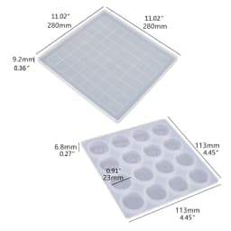 Handmade Chess Set and Checker Game Board Resin Casting Mold International Checkers Toy Silicone Mould Epoxy Resin Craft