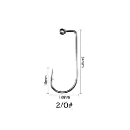 50pcs High Carbon Steel Fishhook Black 90 Degree Aberdeen Offset Jig Fly Tying Strong Wire Fishing Hooks Sea Ocean Accessories