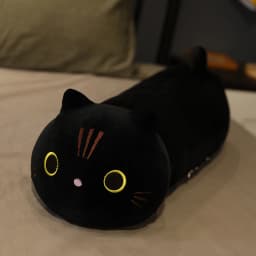 Kawaii Cat Long Pillow Sofa Cushion Plush Toy Stuffed Cartoon Cat Animal Doll for Lovely Gift