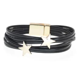 WELLMORE Leather Bracelets for Women Simple Star Multilayer Wide Wrap Bracelet 6 Size 18 Colors Female Jewelry Wholesales