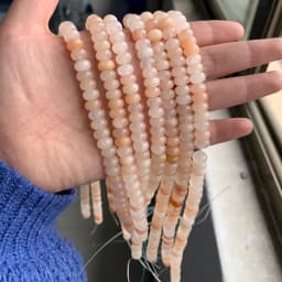 High Quality Natural Stone Bead Rondelle Shape Loose Spacer Abacus Quartz Beads For Handmade Jewelry Bracelet Necklace DIY