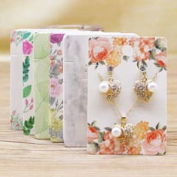 Hot Sale 50Pcs Multi-Style Jewelry Set Package Card 6*9cm Flower/Marbling Design Necklace Earring Pendant Package Card
