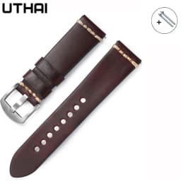 Watch Strap Oil Wax Retro Cowhide Strap 20mm22mm For Samsung Watch For Huawei Watch Watchband UTHAI Z75