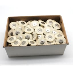144pcs 22mm Abrasive Brushes 2.35mm Shank Jewelry Polishing Wheel for Dremel Power Tool Accessories