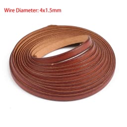 2 Meters Retro High Quality Genuine Leather Cord 1.5-10mm Round/Flat Strand Cow Leather Rope Fit Necklace Bracelets DIY Jewelry