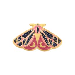 Moth Enamel Pin Moon Star Eye Leaf Animal Badges Brooches for Women Bag Hat Backpack Accessories Jewelry Gift for Friends