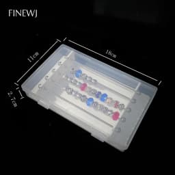 Acrylic Jewelry Charm Beads Storage Box for Trollbeads Bracelet Ring Holder Organizer Tray Diy Finding Display Stand Rack Case