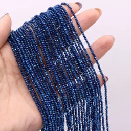 5pcsNatural Stone Crystal Color Plated Faceted Small Bead Multicolor 38CM Beaded Fashion DIY Necklace Bracelet CharmJewelry Gift