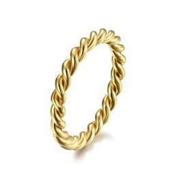 3mm thick Black Small Rose Gold Color Stainless Steel Twisted Women Men Rings Fashion Jewelry US size 7 8 9 10 11 12