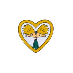 Fun Anime Arnold Brooches Pins Cartoon Cool Boy Enamel Pin TV Show Collection Badges Clothes Lapel Jewelry Gift for Friends Kids