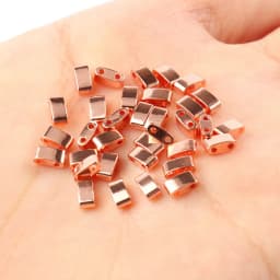 Natural Stone Two Hole Hematite Stone Mineral Loose Spacer Beads For Jewelry Making Handmade Diy Bracelet Necklace Earrings Tila