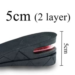 Height Increase Insoles 3 Layer 3/5/7CM Air Cushion Invisible Lift Adjustable Cut Shoe Heel Pads Insert Taller Soles Foot Pads