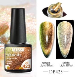 Mtssii Reflective Glitter Gel Nail Polish 6ML Galaxy Chameleon Cat Eye Gel Nail Art Magnetic Varnish Semi Permanent Base Top Gel
