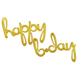 Happy Bday Letters Balloons Lowercase Conjoined Rose Gold Alphabet Foil Ballon Kids Birthday Party Decoration Banner Baby Shower