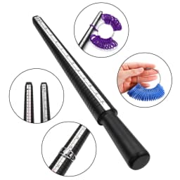 Professional Measuring Gauge Finger Ring Stick Sizer Mandrel Stick Finger Gauge Ring For DIY Fashion Jewelry Measuring Tools Set