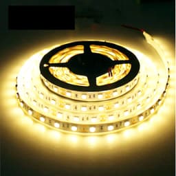 Waterproof 12V LED Strip Light 60 LED/m Warm White Flexible LED Strip Light 1m 2m 3m 4m 5m Replacement for 5050 RGB Black PCB