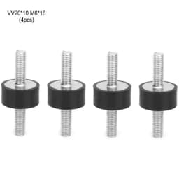 4pcs M6 Rubber Double Male Thread Anti Vibration Isolator Mounts Silentblock Car Boat Bobbins Rubber Mount M6 Silentblock
