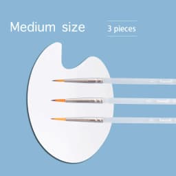 JOWOART 9 Pcs Very Fine Tip Nylon Hair Watercolor Paint Brush Transparent Acrylic Rod Hook Line Pen Stroke Pen for Beginners Art