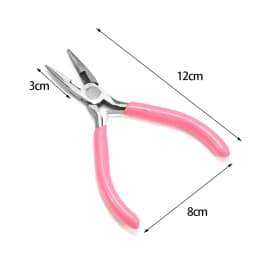 6 Style Pink Pliers Jewelry Making Tool Kits Mix Needle Spoon Tool Round Nose Plier Side Tweezers for Make DIY