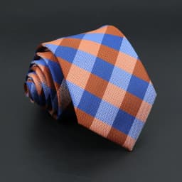 New Men's Classic Plaid Tie Luxury Stripe 8cm Jacquard Necktie All-Match Cravat For Business Wedding Party Daily Wear Accessory